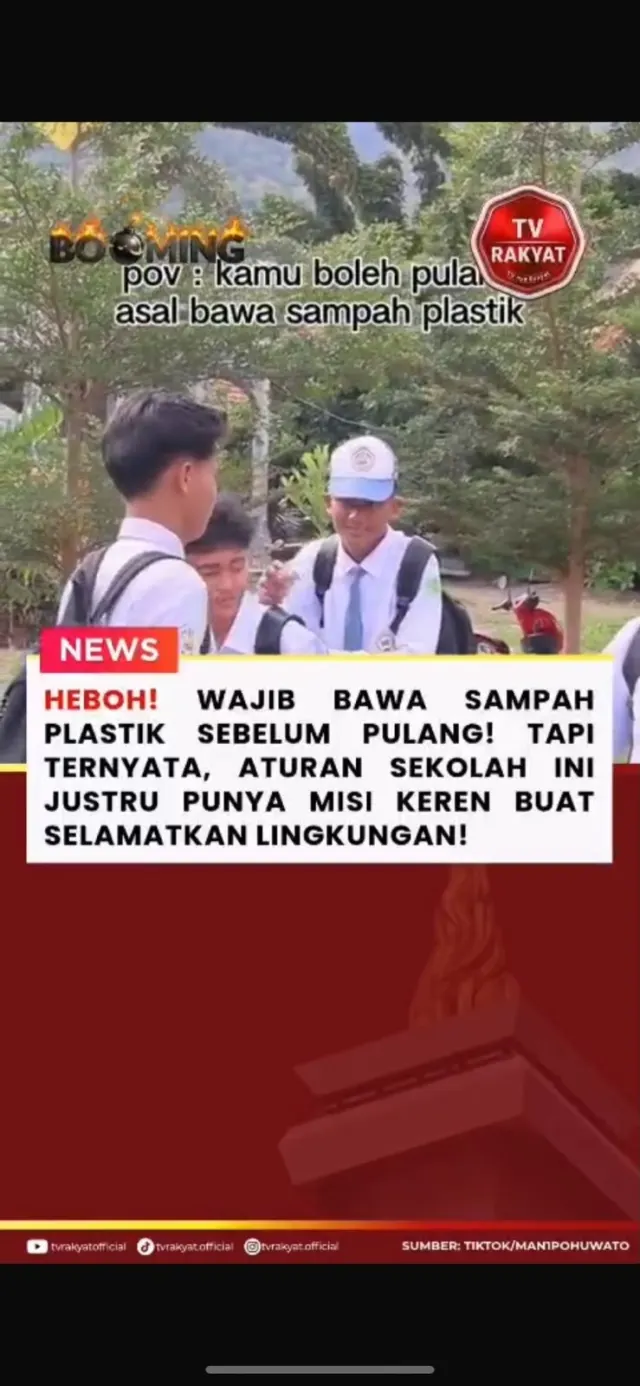Wajib Bawa Sampah Plastik Sebelum Pulang!  — News